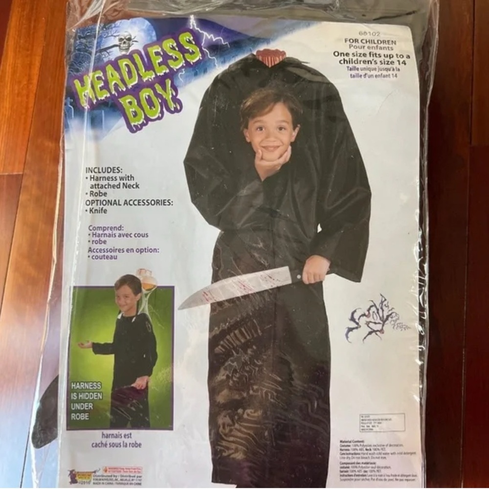Headless Boy Costume - Black